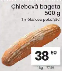 Kubík potraviny Chlebová bageta nabídka