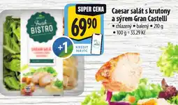Albert Caesar salát s krutony a sýrem Gran Castelli nabídka