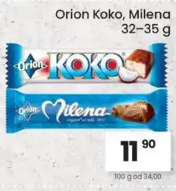 Kubík potraviny Orion Koko, Milena nabídka