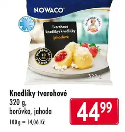 Qanto Nowaco Knedlíky tvarohové nabídka