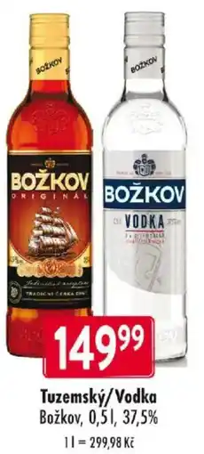 Qanto Tuzemský/Vodka Božkov nabídka