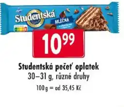 Qanto Studentská pečeť oplatek nabídka