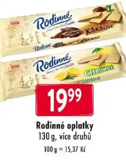 Qanto Rodinné oplatky nabídka