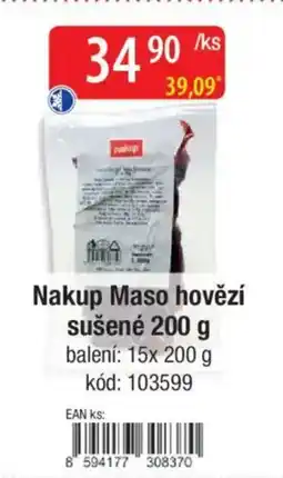 Qanto Nakup Maso hovězí sušené nabídka