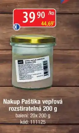 Qanto Nakup Paštika vepřová rozstiratelná nabídka