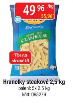 Qanto Aviko Hranolky steakové nabídka