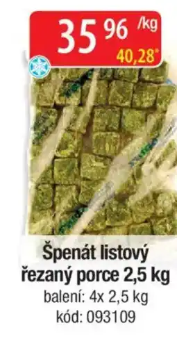Qanto Špenát listový řezaný porce nabídka