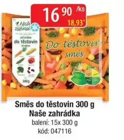 Qanto Směs do těstovin Naše zahrádka nabídka