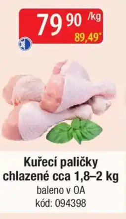 Qanto Kuřecí paličky chlazené nabídka