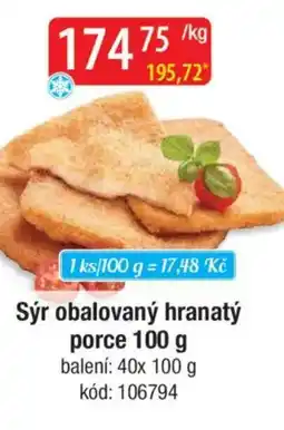 Qanto Sýr obalovaný hranatý porce nabídka