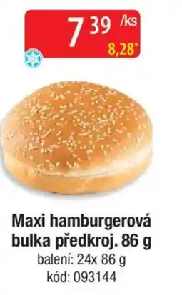Qanto Maxi hamburgerová bulka předkroj. nabídka