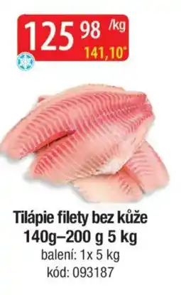Qanto Tilápie filety bez kůže nabídka