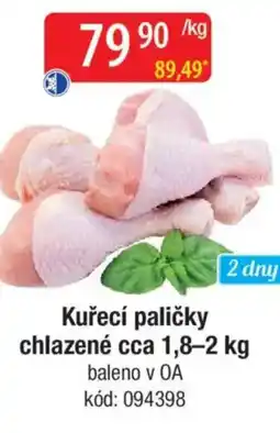 Qanto Kuřecí paličky chlazené nabídka