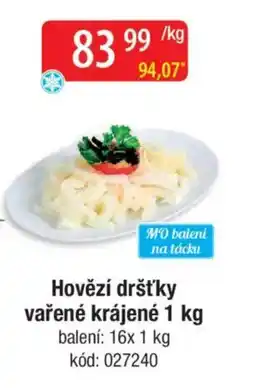 Qanto Hovězí dršťky vařené krájené nabídka