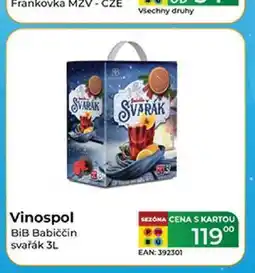 Tamda Foods Vinospol BiB Babiččin svařák nabídka