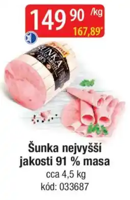Qanto Šunka nejvyšší jakosti 91% masa nabídka