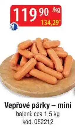 Qanto Vepřové párky - mini nabídka
