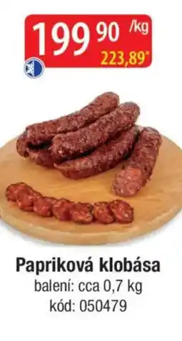 Qanto Papriková klobása nabídka