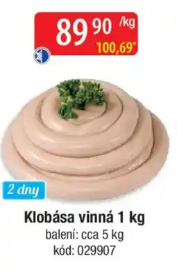 Qanto Klobása vinná nabídka