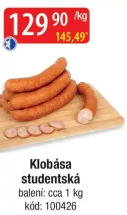 Qanto Klobása studentská nabídka