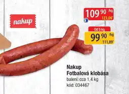 Qanto Nakup Fotbalová klobása nabídka