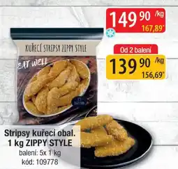 Qanto Stripsy kuřecí obal. ZIPPY STYLE nabídka