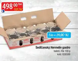 Qanto Sedlčanský Hermelín gastro nabídka