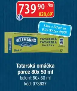 Qanto Hellmann's Tatarská omáčka porce nabídka