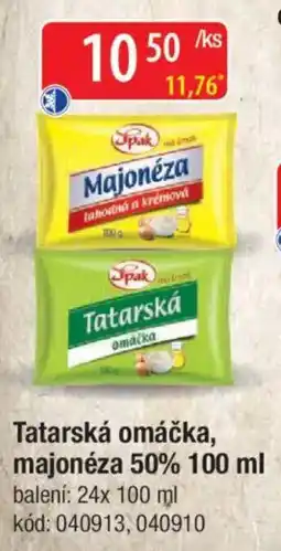 Qanto Tatarská omáčka, majonéza 50% nabídka