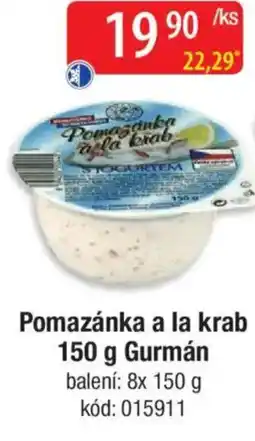 Qanto Pomazánka a la krab Gurmán nabídka