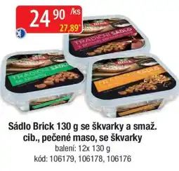 Qanto Sádlo Brick se škvarky a smaž. cib., pečené maso, se škvarky nabídka