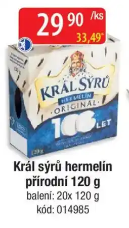 Qanto Král sýrů hermelín přírodní nabídka