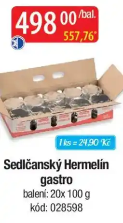 Qanto Sedlčanský Hermelín gastro nabídka