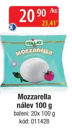 Qanto Mozzarella nálev nabídka