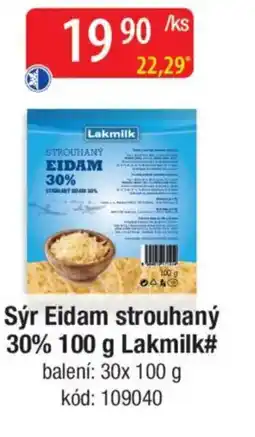Qanto Sýr Eidam strouhaný 30% Lakmilk# nabídka