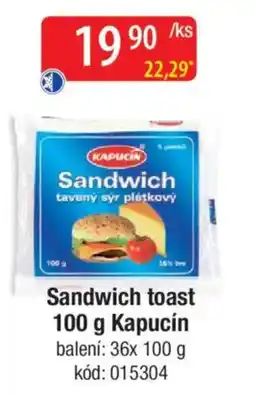 Qanto Sandwich toast Kapucín nabídka