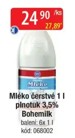 Qanto Mléko čerstvé plnotuk 3,5% Bohemilk nabídka