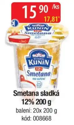 Qanto Smetana sladká 12% nabídka