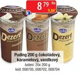 Qanto Puding čokoládový, karamelový, vanilkový nabídka