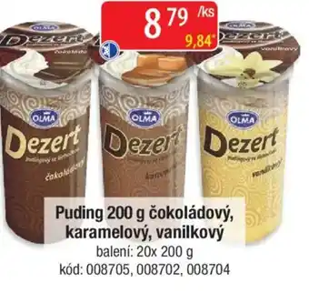 Qanto Puding čokoládový, karamelový, vanilkový nabídka