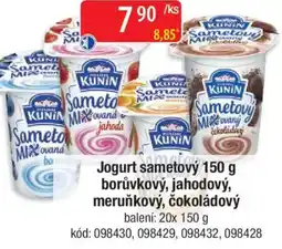 Qanto Jogurt sametový borůvkový, jahodový, meruňkový, čokoládový nabídka