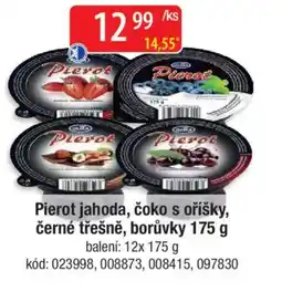 Qanto Pierot jahoda, čoko s oříšky, černé třešně, borůvky nabídka