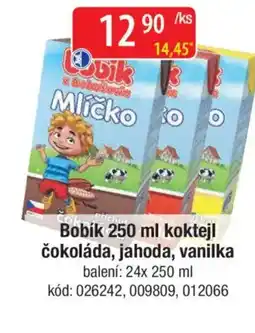 Qanto Bobík koktejl čokoláda, jahoda, vanilka nabídka