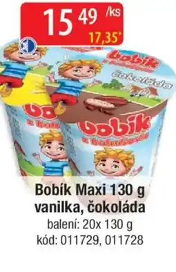 Qanto Bobík Maxi vanilka, čokoláda nabídka
