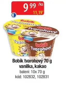 Qanto Bobík tvarohový vanilka, kakao nabídka