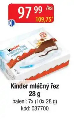 Qanto Kinder mléčný řez nabídka