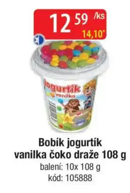 Qanto Bobík jogurtík vanilka čoko draže nabídka