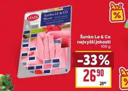 Billa Šunka Le & Co nejvyšší jakosti nabídka