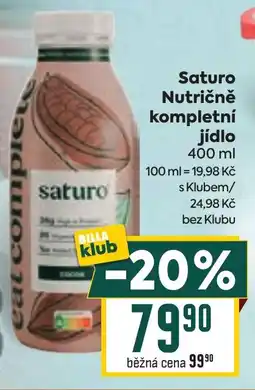 Billa Saturo Nutričně kompletní jídlo nabídka