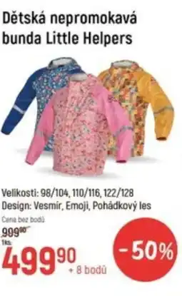 Globus Dětská nepromokavá bunda Little Helpers nabídka